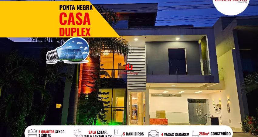 Passaredo, Casa duplex mobiliada com 5 quartos sendo 3 Suítes, Espaço quintal, Espaço gourmet
