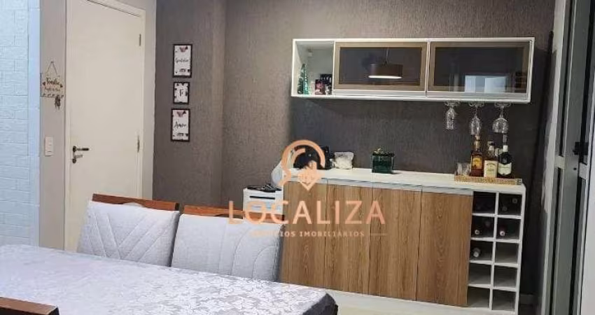 Imperdível! Apartamento à venda em São José dos Campos-SP, Parque Residencial Flamboyant: 3 quartos, 1 suíte, 1 sala, 2 banheiros, 1 vaga, 63m².