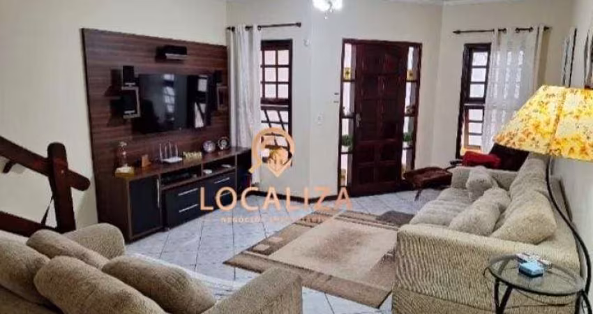 Imperdível Casa à Venda em Jacareí-SP, Jardim das Indústrias! 3 quartos, 1 suíte, 2 salas, 3 banheiros, 3 vagas de garagem, 214m² de área.
