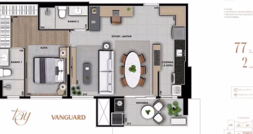 Apartamento com 2 quartos à venda na Chácara da Barra, Campinas 