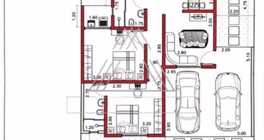 Casa à venda na modalidade terreno e construção em São José do Rio Preto-SP, Setparque Horizonte: 2 quartos, 1 banheiro, 2 vagas de garagem, 52m²!