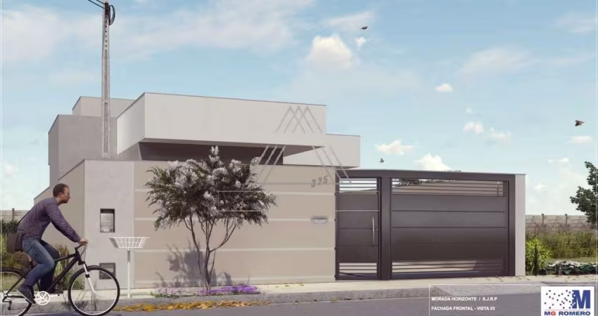 Imperdível oportunidade de casa à venda em São José do Rio Preto-SP, no bairro Setparque Horizonte: 2 quartos, 1 sala, 1 banheiro, 2 vagas de garagem, 58m².