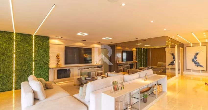 Apartamento Mobiliado com 3 Suítes para Locação, 266 m², Face Norte, 4 Vagas – Ecoville – Curitiba/PR